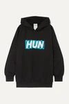 Ashish Oversized Sequin-embellished Cotton-blend Jersey Hoodie In Black