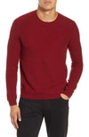 Theory Hilles Cashmere Crewneck Sweater In Crimson Mix