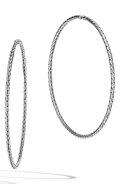 John Hardy Sterling Silver Classic Chain Extra-large Hoop Earrings