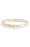 Ippolita Sterling Silver & 18k Yellow Gold Chimera Mixed-texture Bangle Set In Gold And Silver