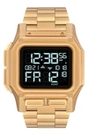 Nixon Regulus Digital Bracelet Watch, 46mm In Gold