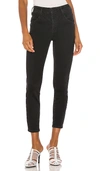 Free People Riley Back Seam Skinny Jeans In Black
