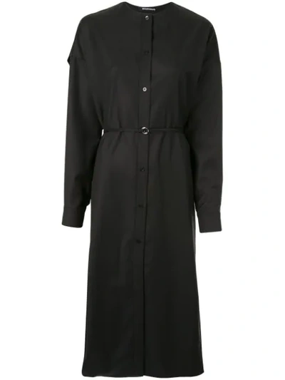 Boyarovskaya Dropped Shoulder Shirt Dress In Black