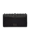 Prada Cahier Mini Bag In Black