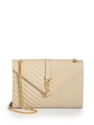 ysl large monogram matelasse leather chain shoulder bag