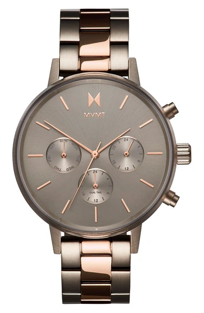 Mvmt Nova Chronograph Bracelet Watch, 38mm In Silver