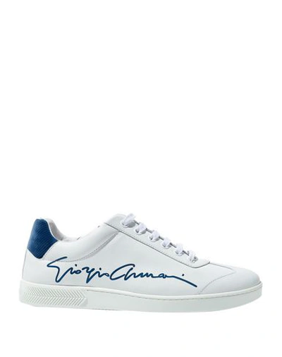 Giorgio Armani Sneakers In Blue