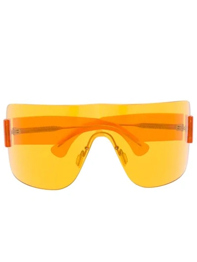 Retrosuperfuture Arco Oversized Sunglasses In 橘色