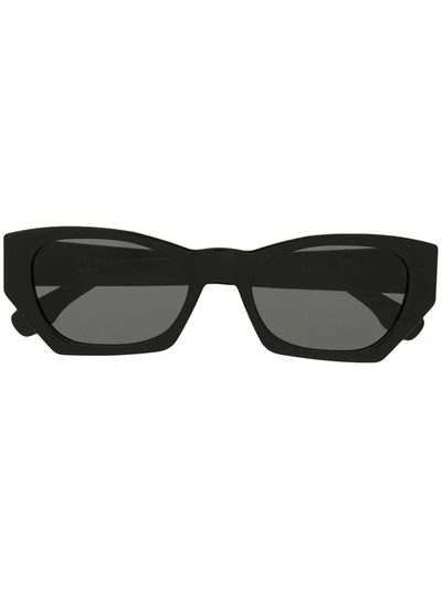 Retrosuperfuture Square-frame Logo-detail Sunglasses In Black Faded