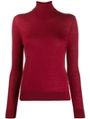 N•peal Roll Neck Sweater In Red