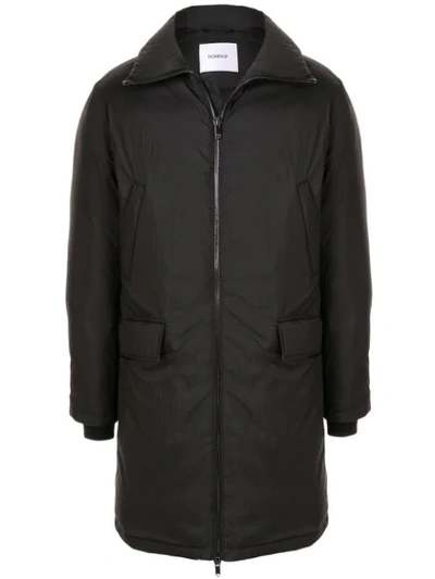 Dondup Hooded Padded Coat In Black