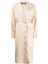 Jacquemus Belted Trench Coat In Neutrals