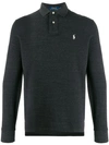 Polo Ralph Lauren Classic Long-sleeve Polo-shirt In Grey