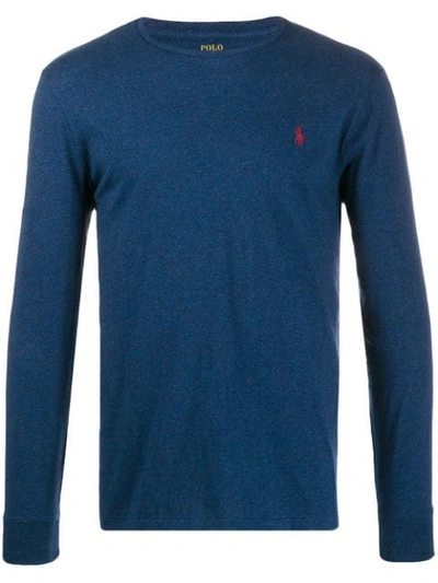 Polo Ralph Lauren Logo Sweatshirt In Blue