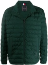 Tommy Hilfiger Zipped Padded Jacket In Green