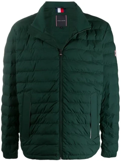 Tommy Hilfiger Zipped Padded Jacket In Green