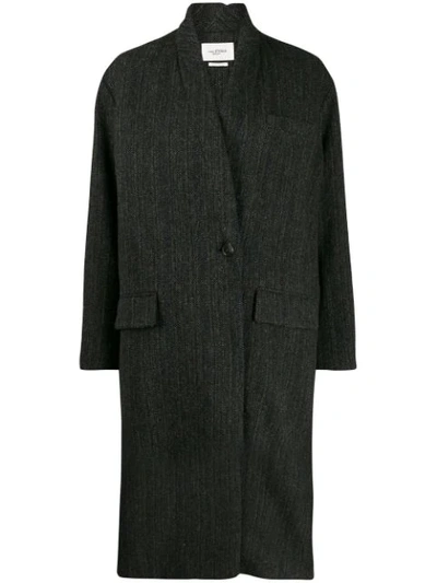 Isabel Marant Étoile Black Henlo Single-breasted Wool Coat