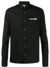 Les Hommes Urban Schmales Hemd Mit Logo In Black