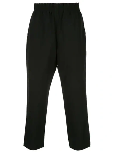 Camiel Fortgens Elasticated Waist Trousers In Black