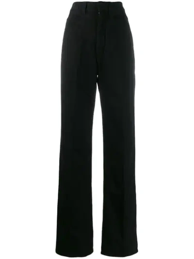 Lemaire Tailored High Waisted Trousers In 999 Black