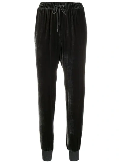 Fabiana Filippi Slim-fit Drawstring Trousers In Grey