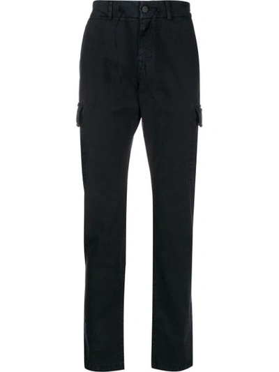 7 For All Mankind Extra Slim Chino Cargo Trousers In Blue