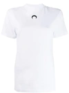 Marine Serre Moon Logo Cotton T-shirt In White
