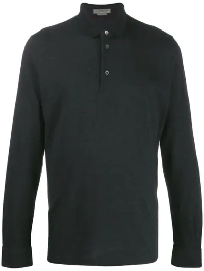 Corneliani Polo Sweatshirt In Grey