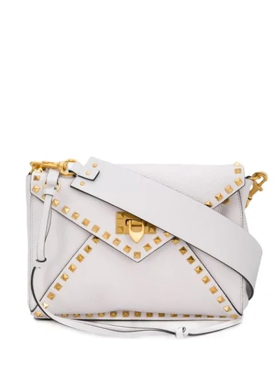 Valentino Garavani Garavani 'rockstud' Schultertasche In 白色