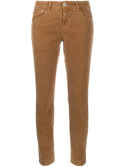 Closed Mid-rise Skinny Jeans In Brown