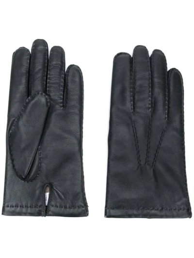 N•peal Chelsea Leather Gloves In Black