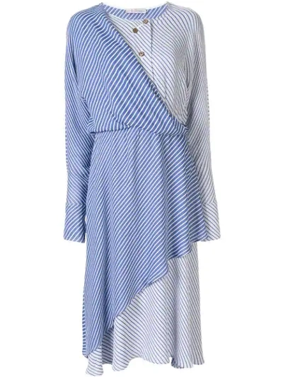 Palmer Harding Mirror Layered Dress In Blue