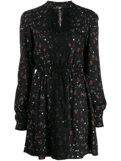 Liu •jo All-over Print Dress In Black
