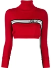 Gcds Logo Band Cropped Jumper In Red