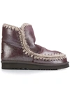 Mou Eskimo Ankle Boots In Purple