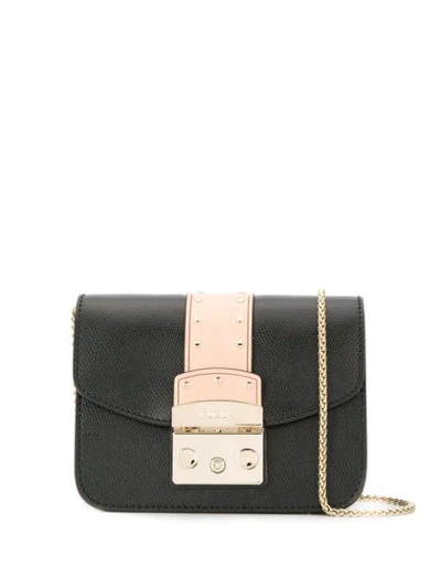 Furla Metropolis Mini Cross Body Bag In Black