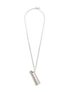 Ambush Logo Pendant Necklace In Gray