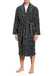 Majestic Posh Plush Robe In Black