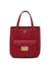 Prada Metropolis Tote Bag In Red