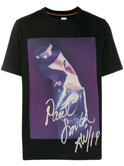 Paul Smith Printed T-shirt In Black