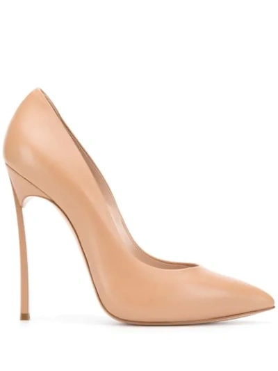 Casadei Pointed Stiletto Pumps In 3113 Toffee