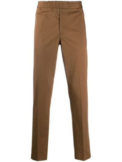 Paul Smith Drawstring Chinos In Brown