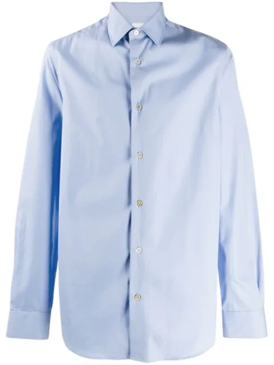 Paul Smith Long Sleeve Shirt In Blue