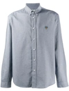 Kenzo Tiger Button-down Shirt In Blue