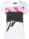 Diesel Abstract Print T-shirt In White