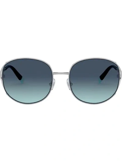 Tiffany & Co Eyewear Square Oversized Sunglasses In Silver