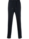 Paul Smith Dart-detail Check-pattern Drawstring Trousers In Blue