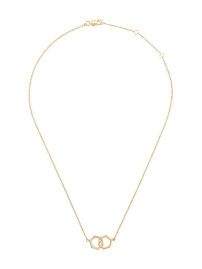 Rachel Jackson Infinity Diamond Necklace In Gold