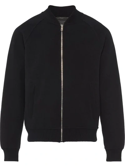 Prada Wool And Cashmere Jacket In Black
