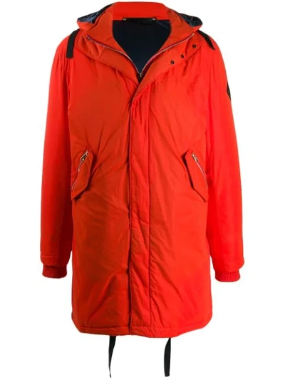 Paul Smith Hooded Parka In Orange